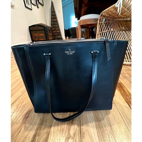 Kate Spade Kona Patterson Drive Black Leather Tote Bag - Picture 10 of 10